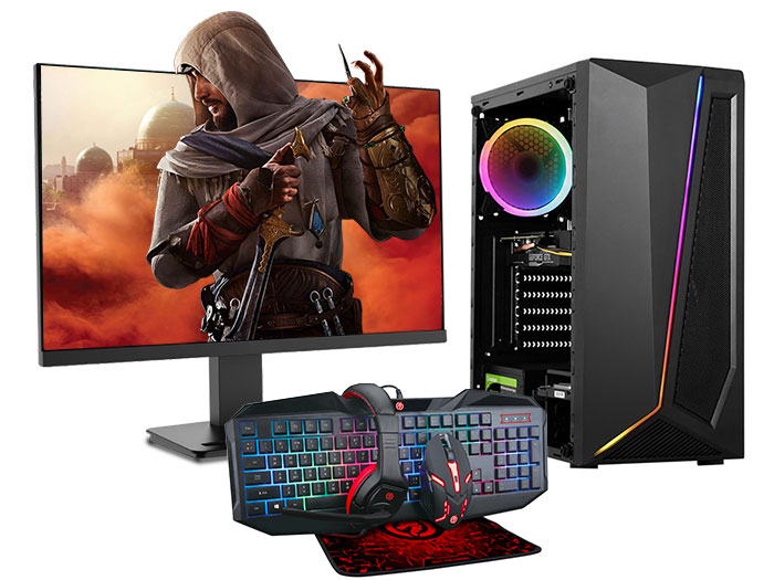 Core i5 + Монiтор 24" / RX 5500 XT / 16 ГБ RAM (Iгровий комплект ПК 6 в 1)