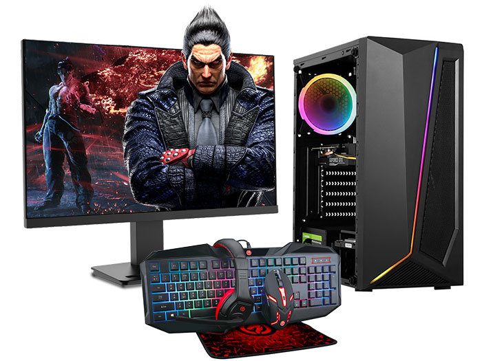 Core i7 + Монiтор 24" / RX 5500 XT / 16 ГБ RAM (Iгровий комплект ПК 6 в 1)